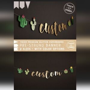 Cactus Bride-to-Be Banner